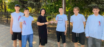В Целине школьники провели акцию в преддверии Дня Государственного флага РФ