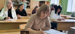 Родители целинских выпускников сдали пробный ЕГЭ по русскому языку в Целинской СОШ №32